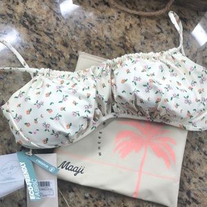 Maaji Love Whispers Emma Classic Bralette Bikini Top Reversible Large
